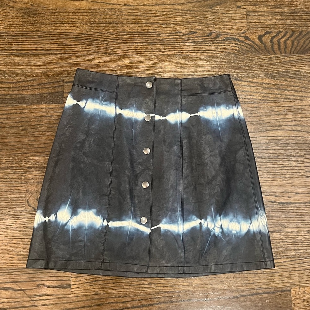 Zara Dark Blue Tie-Dye Skirt (Size S)